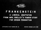 Frankenstein (1910) Short, Fantasy, Horror (DVD)