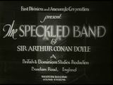 The Speckled Band (Sherlock Holmes) (1931) Crime, Drama, Mystery (DVD) Visually Enhanced
