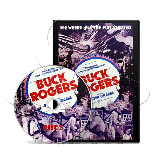 Buck Rogers (1939) Adventure, Family, Fantasy (2 x DVD)