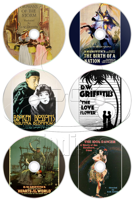 D. W. Griffith Collection Volume 1 (1915-1921) Drama, History, Romance, War, Silent (6 x DVD)