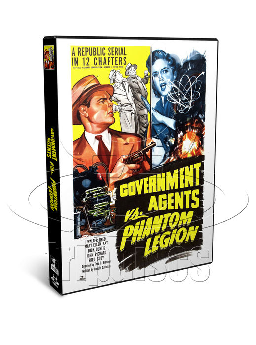 Government Agents vs Phantom Legion (1951) Action, Crime, Drama (2 x DVD)