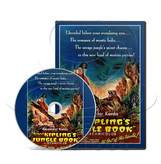 Jungle Book (1942) Action, Adventure, Family (DVD)