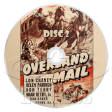 Overland Mail (1942) Adventure, Western (2 x DVD)