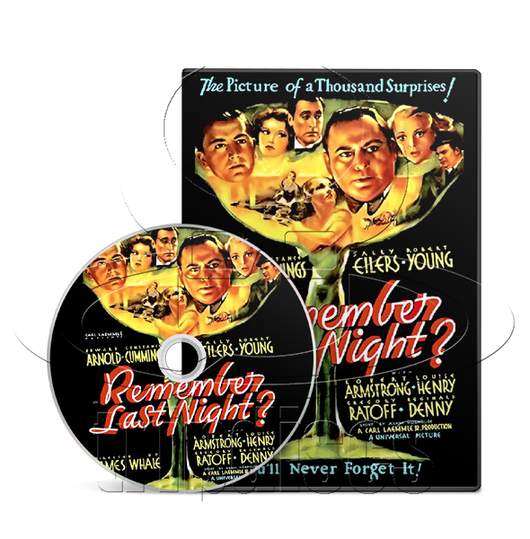 Remember Last Night? (1935) Comedy, Crime, Mystery (DVD) Visually Enhanced