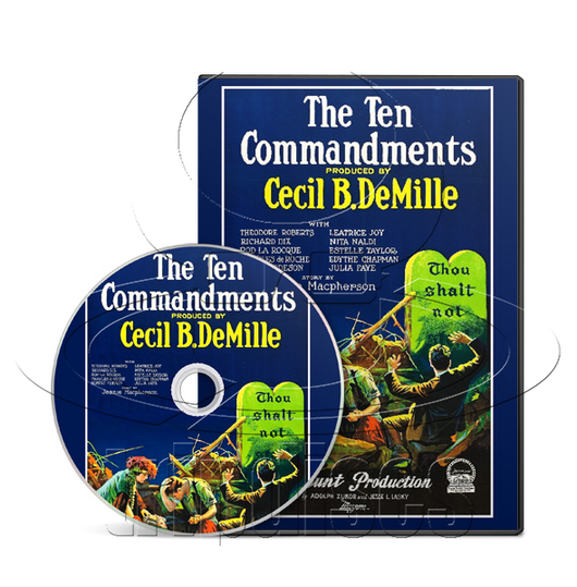 The Ten Commandments (1923) Biography, Drama, Fantasy (DVD)