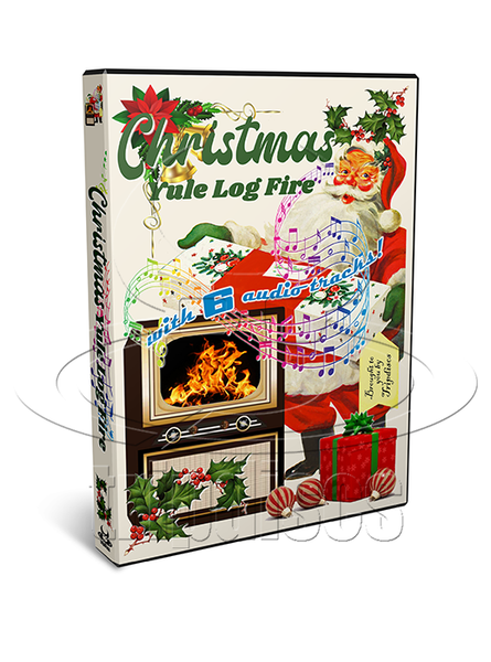 Christmas Yule Log Fire - 3 Hours of Video - 18 Hours of Music Over 6 Audio Tracks (2 x DVD)