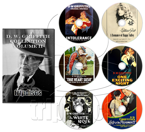 D. W. Griffith Collection Volume 2 (1916-1929) Drama, History, Romance, Comedy, Silent, Horror, Mystery, Adventure, Thriller (6 x DVD)