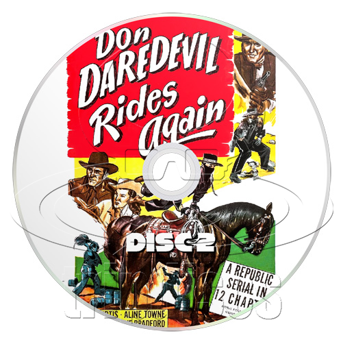 Don Daredevil Rides Again (1951) Western (2 x DVD)