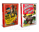 Man with the Steel Whip (1954) + Don Daredevil Rides Again (1951) Western (4 x DVD)