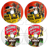 Man with the Steel Whip (1954) + Don Daredevil Rides Again (1951) Western (4 x DVD)