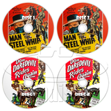 Man with the Steel Whip (1954) + Don Daredevil Rides Again (1951) Western (4 x DVD)