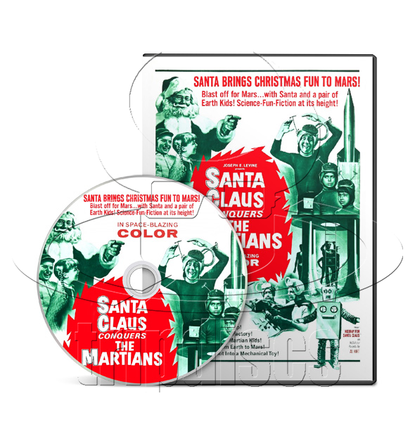 Santa Claus Conquers the Martians (1964) Sci-Fi, Adventure, Comedy, Family (DVD)