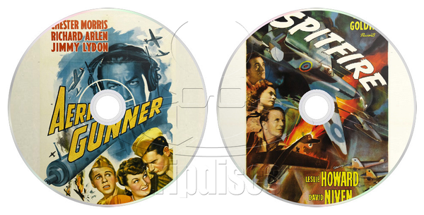 Aerial Gunner (1943) Spitfire (The First of the Few) (1942) War, Drama, Adventure, Biography (2 x DVD)