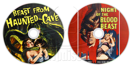 Beast From Haunted Cave (1959) Night of the Blood Beast (1958) Horror, Sci-Fi, Thriller (2 x DVD)