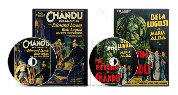 Chandu the Magician (1932) The Return of Chandu (1934) Action, Adventure, Comedy, Horror, Fantasy (3 x DVD)