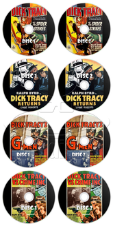 Dick Tracy Movie Serial Cliffhanger Collection (1937-1941) Action, Comedy, Crime, Romance, Mystery (8 x DVD)