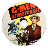G-Men Never Forget (1948) Action, Adventure, Crime (2 x DVD)