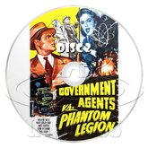 Government Agents vs Phantom Legion (1951) Action, Crime, Drama (2 x DVD)