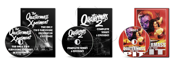 The Quatermass Collection, Season 1, 2, 3 (I, II, III) Sci-Fi, Horror TV Series (4 x DVD)