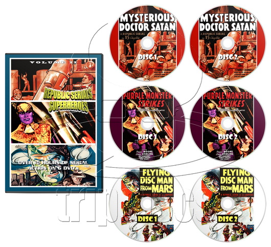 Republic Serial Graphics Republic Serials Superheroes Volume 2 (1940-1950) - TripDiscs ...