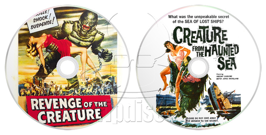 Revenge of the Creature (1955) Creature from the Haunted Sea (1961) Sci-Fi, Horror, Comedy, Crime (2 x DVD)