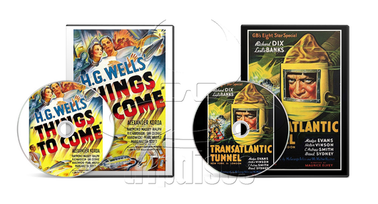 Things to Come (1936), Transatlantic Tunnel (aka. The Tunnel) (1935) Drama, Sci-Fi, War (2 x DVD)
