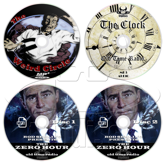 The Weird Circle, The Clock, The Zero Hour - Old Time Radio Collection (OTR) (4 x mp3 CD)
