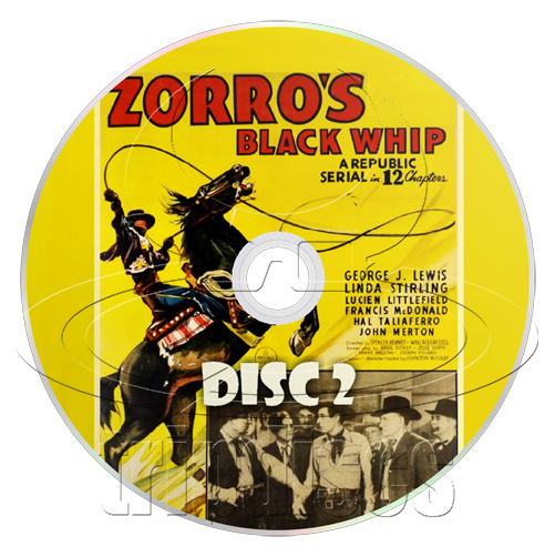 Zorro's Black Whip (1944) Western (2 x DVD)